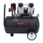 Kompresor powietrza VEVOR, zbiornik stalowy 8 galonów, 1 KM, 2,2 CFM przy 90 PSI, bezolejowy kompresor powietrza i maks. ciśnienie 120 PSI, 80 dB, ultracichy, przenośny kompresor, do napraw samochodowych, pompowania opon, malowania natryskowego