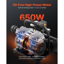 Sprężarka VEVOR 4L sprężarka powietrza 120PSI sprężarka sprężonego powietrza 635W