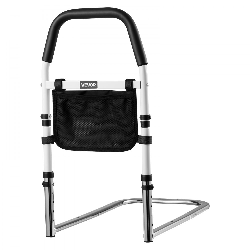 Podwyższenie łóżka VEVOR 610x320x63 5 mm, poręcz z poliuretanową poręczą, rurowa barierka łóżka, pomoc w wejściu ze stali węglowej dla seniorów i pacjentów, pasuje do łóżek typu king, queen, full i twin