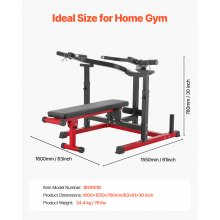 VEVOR Chest Machine Regulowana ławka do wyciskania na płaską ławkę skośną