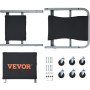 VEVOR 2 w 1, warsztat samochodowy, leżanka warsztatowa, leżanka montażowa, stołek warsztatowy 915 x 415 x 128 mm, siedzisko do montażu, stal + winyl, kółka obrotowe 360°, składane siedzisko, nośność do 136 kg, leżanka na kółkach