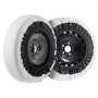 VEVOR Thickened Snow Socks for Tires, Polyester Fiber Tire Socks with Elastic Bands, Tire Cover with Snow Grip for Car, SUV, Pickup and Truck (2-Pack) Medium