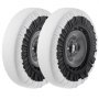 VEVOR Thickened Snow Socks for Tires, Polyester Fiber Tire Socks with Elastic Bands, Tire Cover with Snow Grip for Car, SUV, Pickup and Truck (2-Pack) Medium