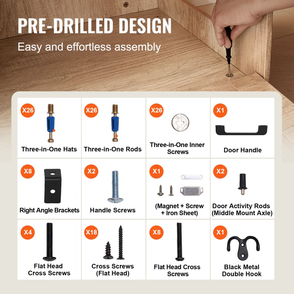 VEVOR Obudowa kuwety dla kota, ukryty mebel do kuwety dla kota z 2 półkami i 2 koszami, drewniana kuweta dla kota do użytku wewnątrz, szafka na domek dla kota, pasuje do większości kuwet, 59,9 cm dł. x 40,1 cm szer. x 127 cm wys., naturalny