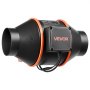 VEVOR Inline Duct Fan, 349m³/h 101.6mm EC Motor Exhaust Ventilation Fan with 10-Speed, PWM Controller, App Control, Temperature Humidity Sensor, Cooling for Grow Tent, Indoor Gardening, Hydroponics