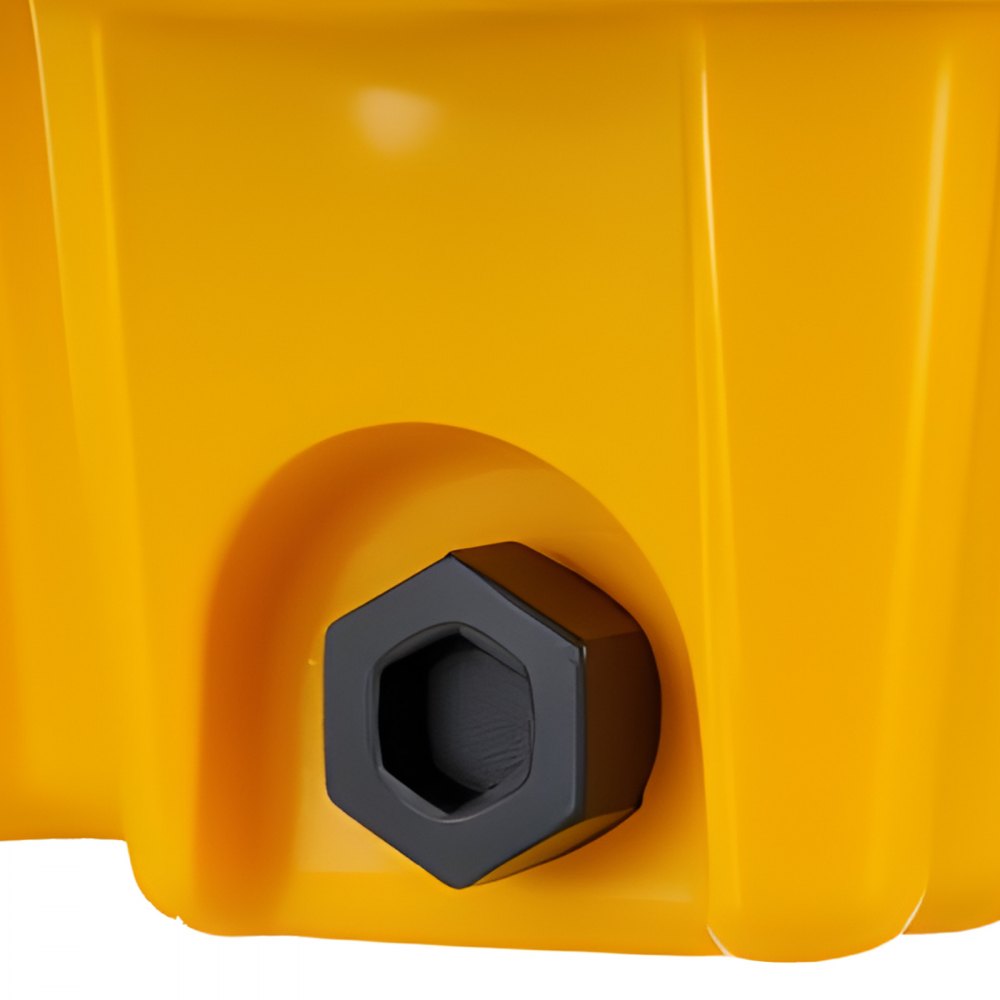 Paleta przeciwrozlewowa VEVOR 670x675x150 mm, przemysłowa taca przeciwrozlewowa o nośności statycznej 700 kg i pojemności 43,2 l, paleta beczkowa z odpływem na 1 beczkę, platforma przeciwrozlewowa do przechowywania i transportu
