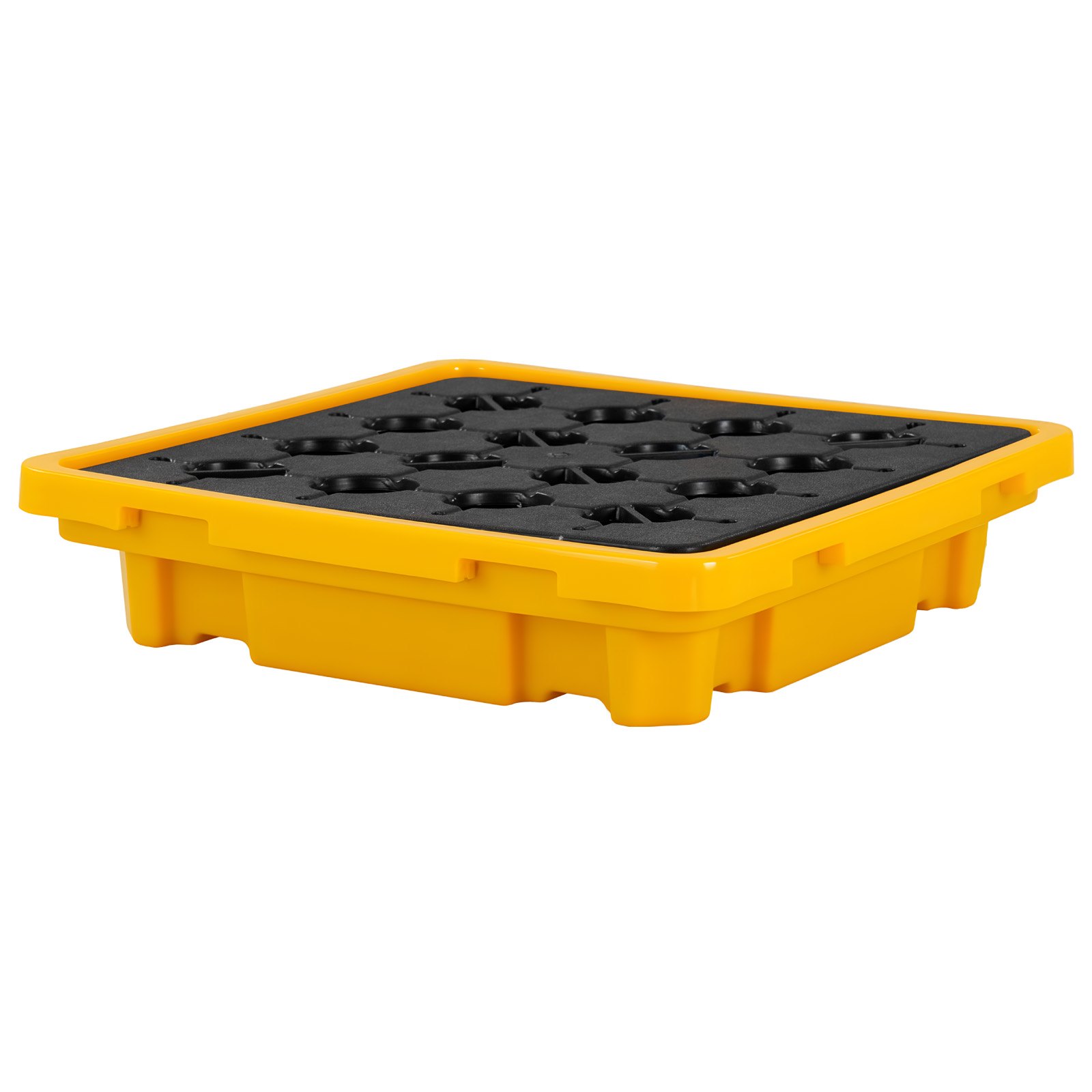 Paleta przeciwrozlewowa VEVOR 670x675x150 mm, przemysłowa taca przeciwrozlewowa o nośności statycznej 700 kg i pojemności 43,2 l, paleta beczkowa z odpływem na 1 beczkę, platforma przeciwrozlewowa do przechowywania i transportu