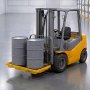 Paleta przeciwrozlewowa VEVOR 1316x680x150 mm, przemysłowa taca zabezpieczająca przed rozlaniem o nośności statycznej 4000 kg i pojemności 79,5 l, paleta beczkowa z odpływem na 2 beczki, platforma zabezpieczająca przed rozlaniem do przechowywania i transportu