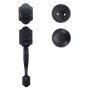 VEVOR front door handle and bolt set, front door lock set with inside knob, adjustable hole spacing, single cylinder handle set, for right- and left-handed entrance and front doors