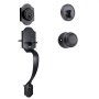 VEVOR front door handle and bolt set, front door lock set with inside knob, adjustable hole spacing, single cylinder handle set, for right- and left-handed entrance and front doors