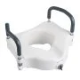 VEVOR Raised Toilet Seat with Arms, 136.1 kg Load Capacity, 127 mm Lift Height, Widened Commode Elevated Toilet Seat Riser with Padded Handles for Seniors, Elderly, Handicap, Disabled, and Adults Use