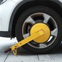 Blokada koła VEVOR, blokada koła samochodu, 2 sztuki, pasuje do kół o średnicy 160-380 mm, antykradzieżowa, blokada koła przyczepy z przyssawką 30 cm, blokada parkingowa do samochodów osobowych, ciężarowych, SUV-ów, kamperów i łodzi, żółta