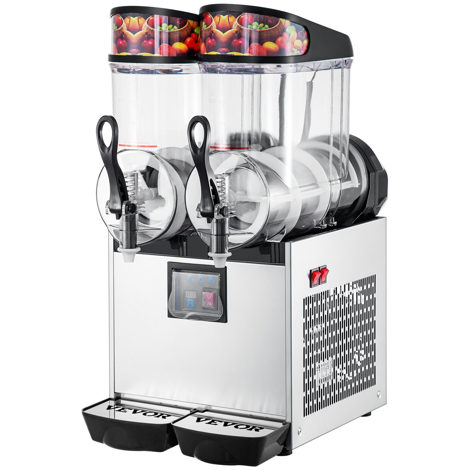 Komercyjna maszyna do lodu błotnego Maszyna do lodu błotnego 2x12L 220V Maszyna do błota pośniegowego 700W