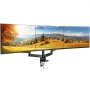 Ramię nośne do montażu monitora VEVOR na 3 monitory 330-686 mm, uchwyt stołowy z regulacją wysokości, 75 x 75 mm i 100 x 100 mm Uchwyt monitora ze wzorem VESA Obrót o 360 stopni, przechylenie, czarny