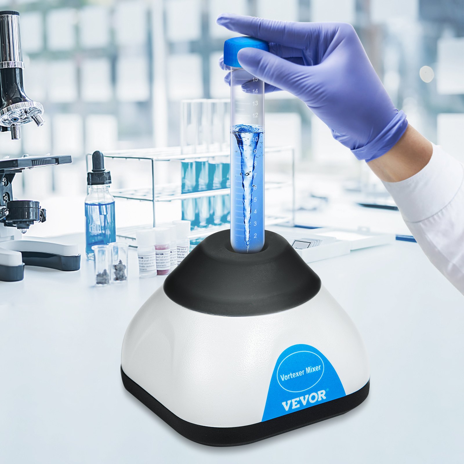 VEVOR Mini Vortex Mixer Mieszadło do farb Mieszadło wibracyjne Wytrząsarka wibracyjna 3000 obr./min