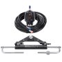 VEVOR Zestaw hydrauliczny do sterowania silnikiem zaburtowym o mocy 150 KM, hydrauliczny układ sterowania łodzią morską z pompą sterującą, dwukierunkowym cylindrem blokady i 8-metrowym wężem hydraulicznym do łodzi jednosilnikowych