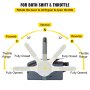 Boat Marine Outboard Remote Control Box dla 703 Yamaha PUSH Throttle 10-pinowy kabel