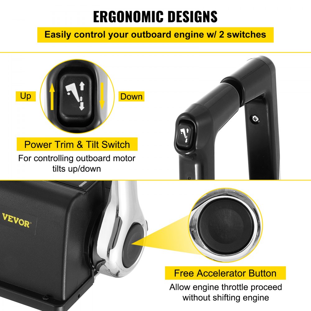 Silnik zaburtowy boczny pilot zdalnego sterowania Zaburtowy pilot zdalnego sterowania do sterowania Yamaha 704