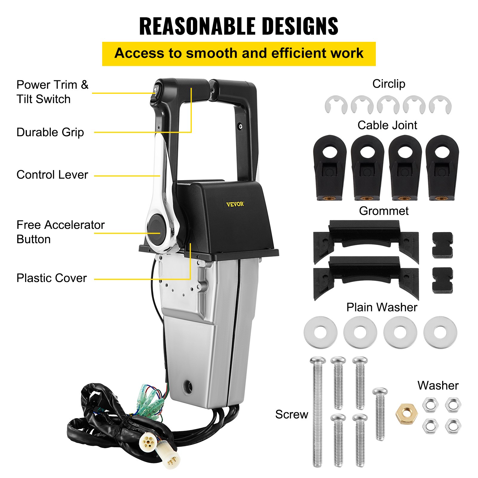 Silnik zaburtowy boczny pilot zdalnego sterowania Zaburtowy pilot zdalnego sterowania do sterowania Yamaha 704