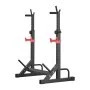 VEVOR Power Cage Squat Rack do domowej siłowni z regulowaną wysokością i szerokością, udźwig 250 kg, sprzęt do treningu siłowego ze stojakami na sztangę i hakami J do wyciskania na ławce, przysiadów i podnoszenia ciężarów