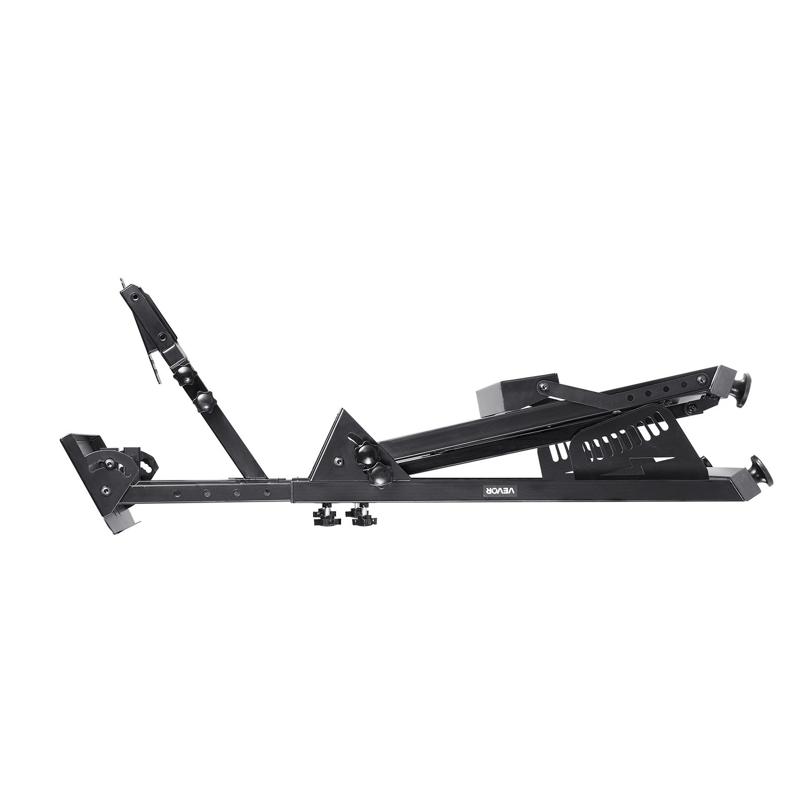 VEVOR Podstawka pod kierownicę, regulowany i składany stojak symulacyjny do kokpitu gamingowego Logitech G923 G920 G29 G27, Thrustmaster T300RS TX F458 T500RS T3PA-PRO (F1/GT), symulator pedałów nie jest dołączony