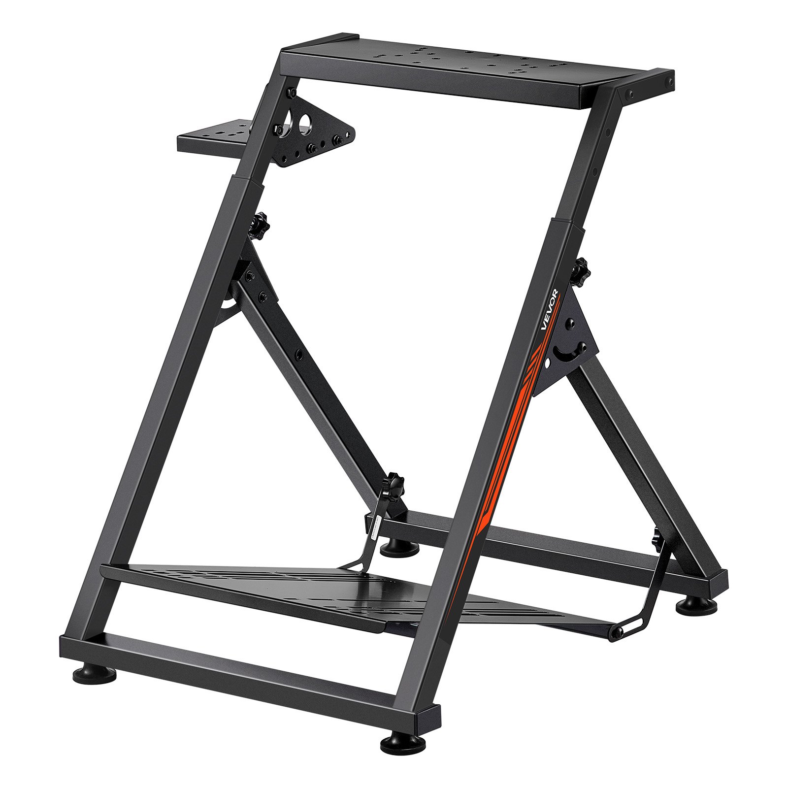 VEVOR Podstawka pod kierownicę, regulowany i składany stojak symulacyjny do G923, G920, G29, G27, Thrustmaster T300RS TX, F458, T500RS, T3PA-PRO (F1/GT), kokpit do gier, symulator pedałów nie jest dołączony, kompaktowy