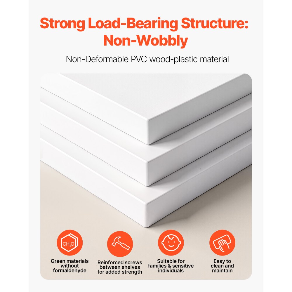 Półka na buty VEVOR, szafka na 28 par butów (7 poziomów), obrotowa o 360°, oszczędzająca miejsce, do sypialni, salonu, przedpokoju, biała, 598 x 598 x 1620 mm