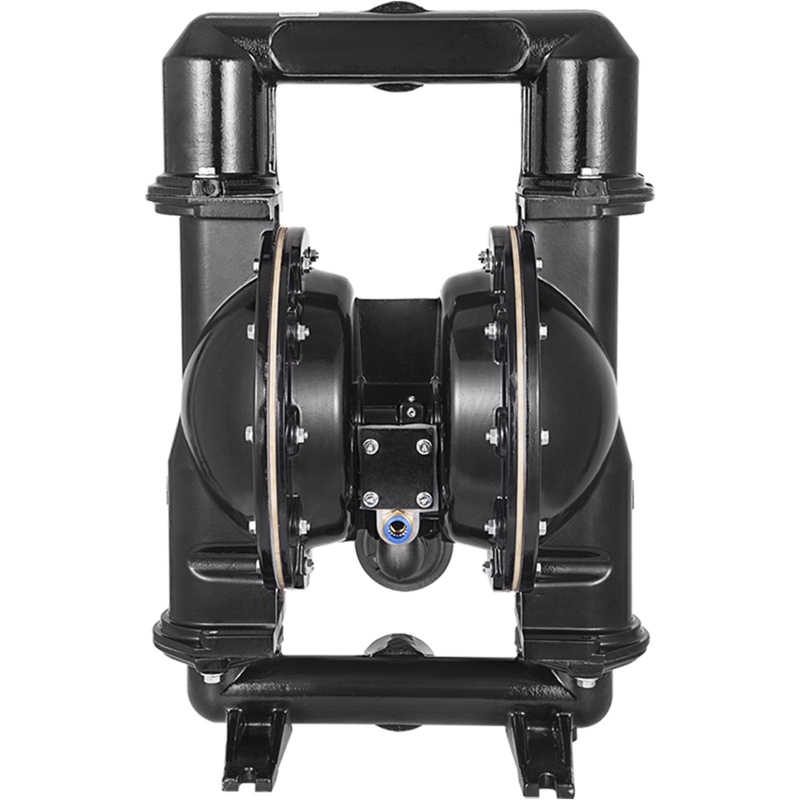 VEVOR air-operated double diaphragm pump, 2-inch inlet and outlet, aluminum alloy housing, 158.4 GPM and max. 120 PSI, nitrile diaphragm transfer pump for petroleum, diesel, oil and liquids