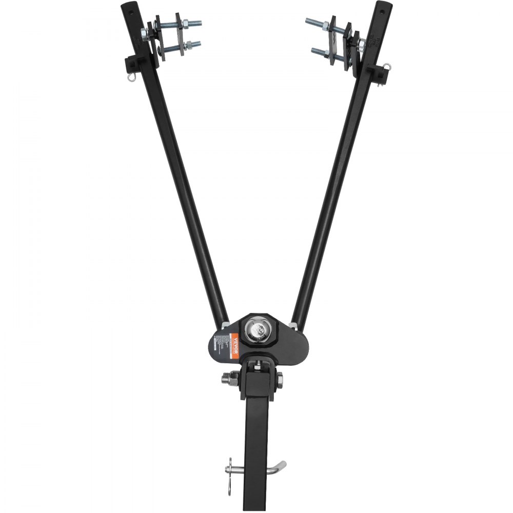 Hak holowniczy VEVOR 453 kg, dyszel holowniczy, zaczep do rozkładania ładunku z wałkiem 50 mm, kula 58,7 mm, system kontroli stabilności przyczepy do poziomowania ładunku, malowany proszkowo na czarno