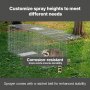 VEVOR Marten Trap, 1067 x 406 x 457 mm Live Trap made of Galvanized Iron, Foldable Animal Trap with Handle, Wire Trap for Stray Dogs, Armadillos, Raccoons, Marmots, Foxes