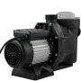 VEVOR Pompa basenowa 750 W, 1 KM, maks. przepływ 19 200 l/h, prędkość pompy filtrującej 3450 obr./min, maks. temperatura pompy obiegowej 50°C, idealna do basenów, łaźni termalnych i SPA