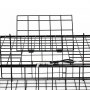 VEVOR Crab Trap, 2 Packs, 62 x 62 x 30 cm Heavy Duty Large Crab Pot Trap for Dungeness, Black PVC Coated Wire Mesh for Stealth, with Gauge, Red/White Float, 100ft Leaded Core Rope, and Gloves