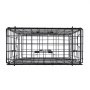 VEVOR Crab Trap, 2 Packs, 62 x 62 x 30 cm Heavy Duty Large Crab Pot Trap for Dungeness, Black PVC Coated Wire Mesh for Stealth, with Gauge, Red/White Float, 100ft Leaded Core Rope, and Gloves