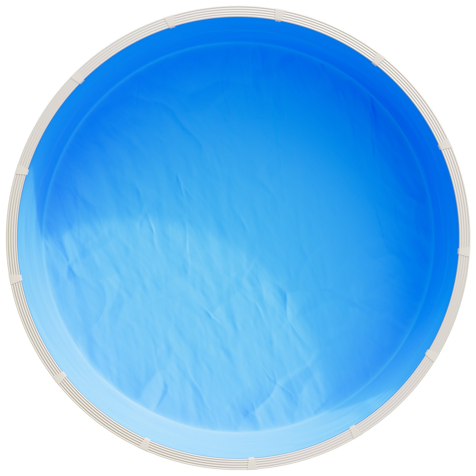 VEVOR 350.5 cm Pool Liner, Round UniBead Swimming Pool Liner for 120 cm Wall Height, Premium Thick Vinyl, Easy Install with Leak-Proof Patches, for Steel Sided Above-Ground,Outdoor, Blue