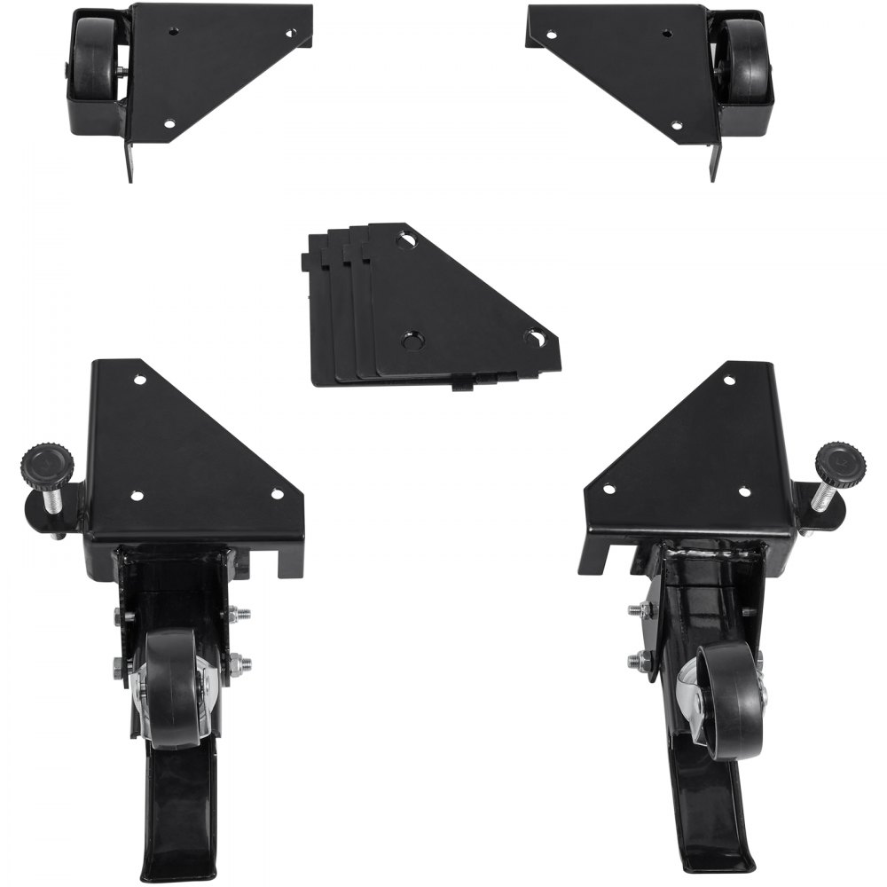Rama podstawy VEVOR 304x304mm platforma Q235 stal węglowa Regulowana podstawa pralki z kółkami 181,4kg Odpowiednia grubość płyty 12,7-38,1mm Idealna do pralek, lodówek, serwerów komputerowych