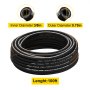 Wąż hydrauliczny VEVOR 3/8 cala x 30,5 m, wąż hydrauliczny w spirali 5000 PSI, wąż hydrauliczny gumowy, wąż hydrauliczny luzem -40 °C do 121 °C
