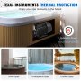 Pompa VEVOR SPA o 2 prędkościach, pompa do jacuzzi z 48 ramami i dwiema prędkościami, 1100 W/35 m³/h/13 m, duża prędkość lub 250 W/14 m³/h/2,8 m, mała prędkość, złącze 2-calowe, obrotowy interfejs 90° do jacuzzi, certyfikat TUV