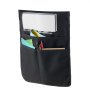Krzesło szkolne VEVOR z kieszenią, 24 sztuki, 36 x 38 cm, kieszeń na oparcie z etykietą na imię, organizer na oparcie krzesła dla dzieci do klasy, przedszkola, szkoły i domu, kolor czarny