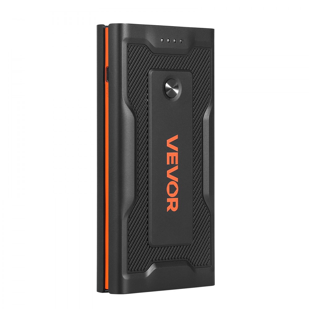 VEVOR Power Bank, urządzenie rozruchowe o szczytowym natężeniu prądu 1000 A z latarką LED i kablem do silników benzynowych o pojemności do 5 l/diesla o pojemności do 3 l, przenośne urządzenie wspomagające z szybkim ładowaniem i zabezpieczeniem do użytku w sytuacjach awaryjnych