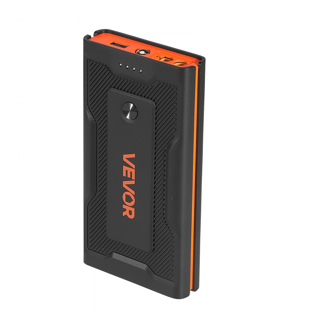 VEVOR Power Bank, urządzenie rozruchowe o szczytowym natężeniu prądu 1000 A z latarką LED i kablem do silników benzynowych o pojemności do 5 l/diesla o pojemności do 3 l, przenośne urządzenie wspomagające z szybkim ładowaniem i zabezpieczeniem do użytku w sytuacjach awaryjnych