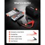 VEVOR Power Bank, urządzenie rozruchowe o szczytowym natężeniu prądu 3000 A z latarką LED i kablem do silników benzynowych o pojemności do 9 l/diesla o pojemności do 7 l, przenośne urządzenie wspomagające z szybkim ładowaniem i zabezpieczeniem na wypadek sytuacji awaryjnych