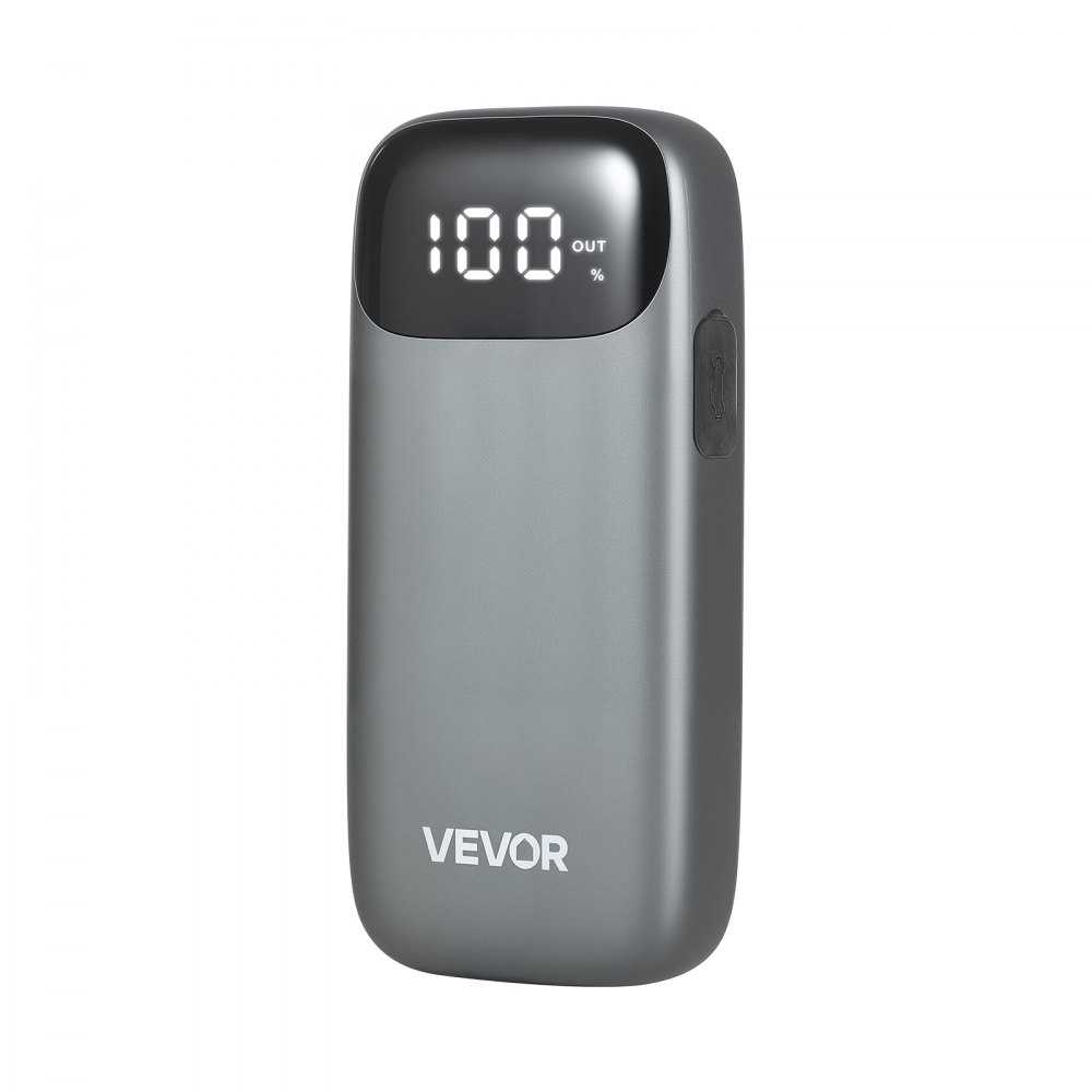 VEVOR Power Bank, urządzenie rozruchowe o szczytowym natężeniu prądu 6000 A z latarką LED i kablem do silników o pojemności do 10 l z silnikiem Diesla/benzyny, wzmacniacz akumulatora samochodowego z szybkim ładowaniem i zabezpieczeniem na wypadek sytuacji awaryjnych