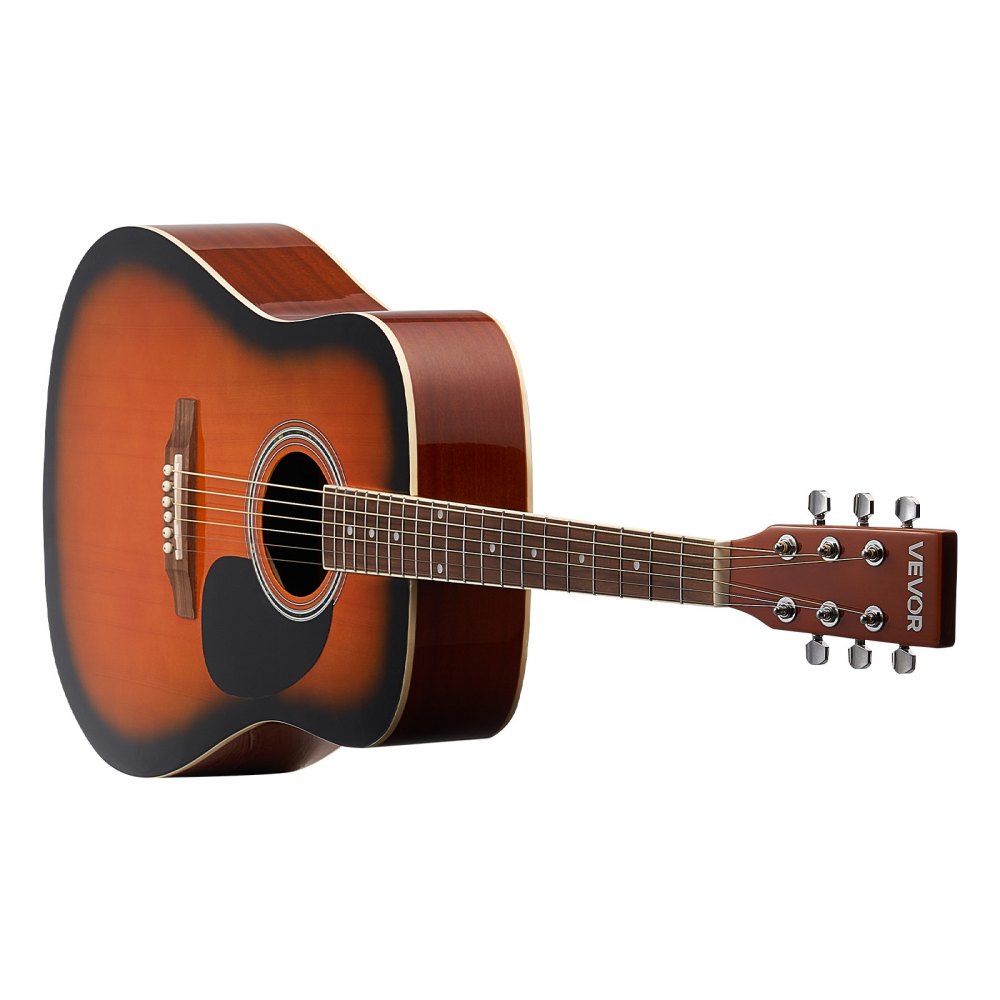 Gitara akustyczna VEVOR Dreadnought 41 in / 1041,4 mm Zestaw dla początkujących, dorosły, Sunburst