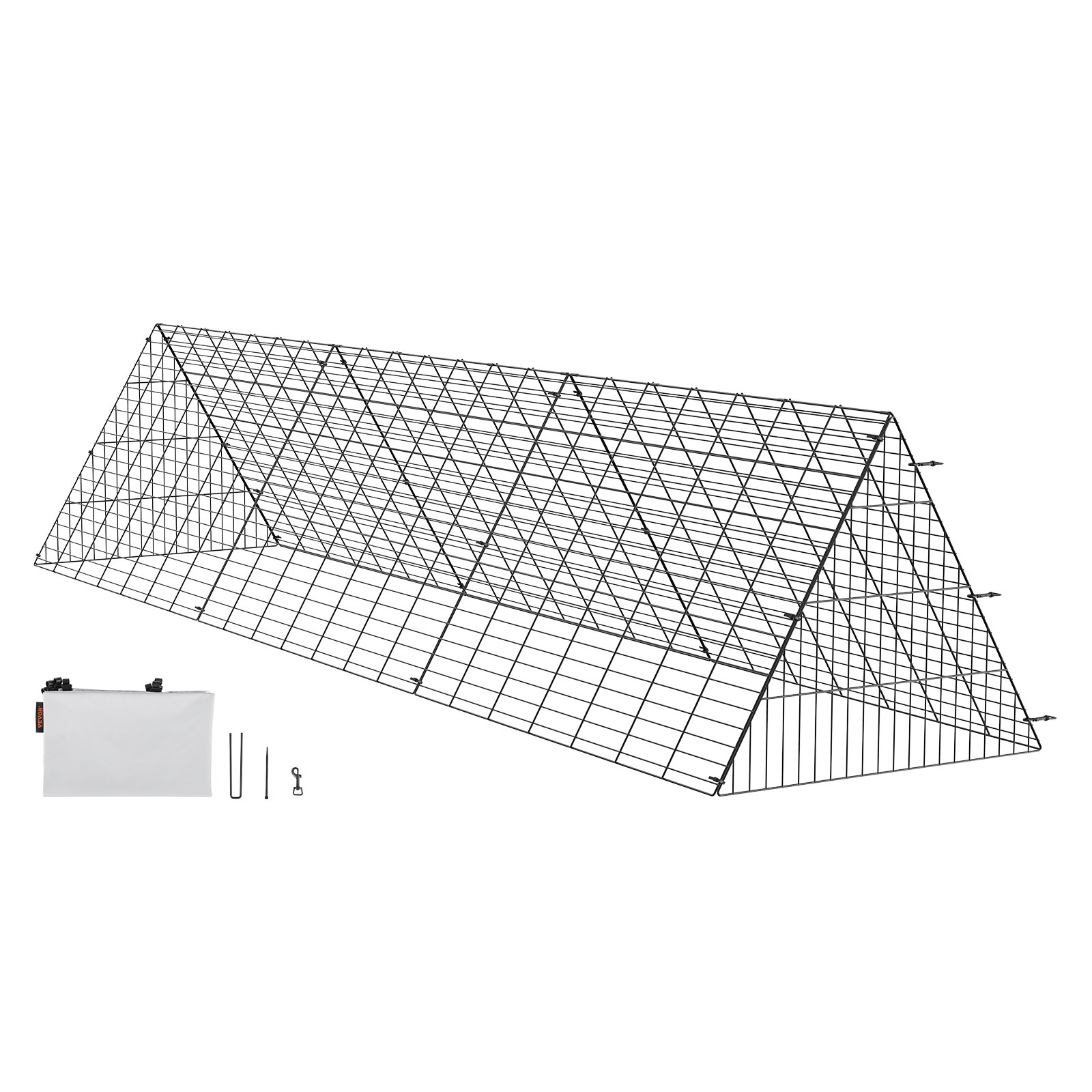 VEVOR Chicken Tunnel, 300 x 71 x 61.5 cm Chicken Cage for the Yard, Portable Outdoor Chicken Tunnel, Easy Installation, Chicken Coop Run, Suitable for Chickens, Ducks, Rabbits