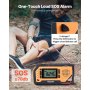 Radio pogodowe awaryjne VEVOR, radio korbkowe, bateria 2000 mAh, alarm FM/AM/WB/NOAA, radio awaryjne zasilane energią słoneczną z kablem ładującym USB, alarm SOS i latarka, SOS na kemping, awaryjne ładowanie smartfona, kolor żółty