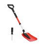 Łopata do śniegu VEVOR, 22 cm, odśnieżarka z uchwytem w kształcie litery D, odśnieżarka 910-1020 mm, łopata do śniegu, skrobaczka do śniegu, aluminiowe narzędzie do odśnieżania ogrodu, samochodu, kempingu