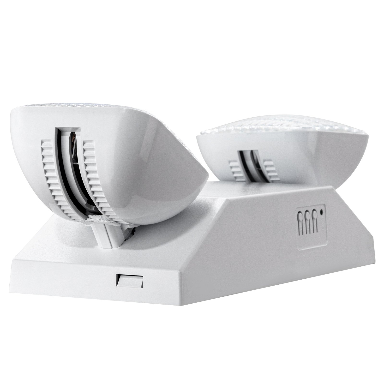 VEVOR 6-pak komercyjnych lamp awaryjnych, 3 W białe diody LED do wyjść ewakuacyjnych z baterią zapasową na 180 minut, regulowana głowica kwadratowa z 2 diodami LED, montaż sufitowy lub ścienny na wypadek przerw w dostawie prądu w firmie