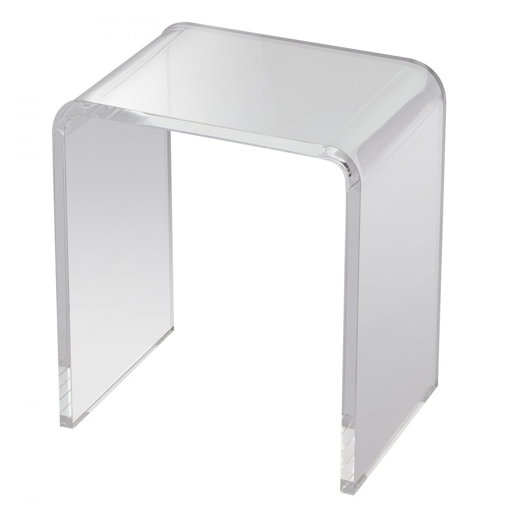 VEVOR Stolik kawowy akrylowy 415 x 305 x 460 mm, stolik boczny w kształcie litery U, przezroczysty stolik kawowy na napoje, jedzenie, przekąski, stosowany w salonie, sypialni, gabinecie itp.