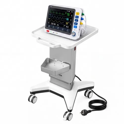 Wózek medyczny VEVOR 50 kg Wózek laboratoryjny Wózek medyczny 700–850 mm, do kliniki, szpitala, laboratorium, z regulacją wysokości, cichy, z kołami obrotowymi 360° i blokadą