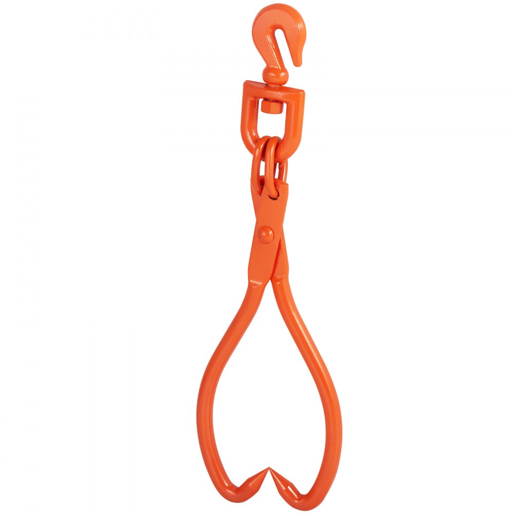 VEVOR Forestry Grapple, 457.2 mm 2-Claw Log Lifting Grapple, Robust Rotating Skidding Grapple Made of Steel, 772 lbs/350 kg Load Capacity, Tool for Lifting, Handling, Pulling and Carrying Logs